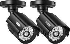 2xZOSI Gefälschte Sicherheitskamera, mit rotem Licht, Dummy-Überwachungskamera