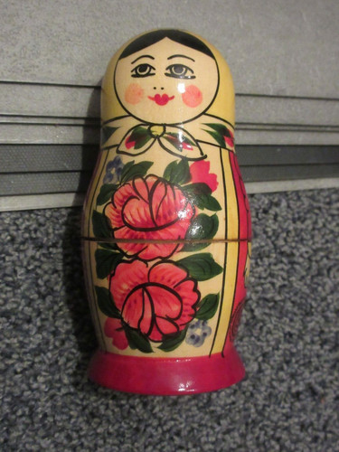 5er matrjoschka gelb - matrjoschka, babuschka