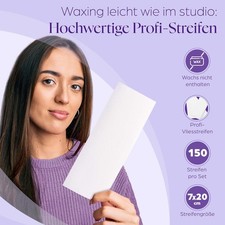 Waxing Vliesstreifen 150 Stück Enthaarung Warmwachs Zuckerpaste Reißfest