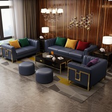 Ledersofa Sofagarnitur 3+2