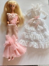 Alte schöne 90er Petra Plasty in traumhaftem schönen Kleid+ Zusatz Brautkleid