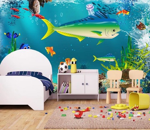 Schön grüner fisch - 3d,