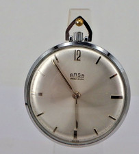 Taschenuhr Arsa hochglanzpoliert Stahl Unitas 6310N ab1960 - TOPZUSTAND (108367)