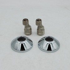 Grohe S-Anschluss 12001 Schraubrosette 12 x 34 2 Stück chrom (1200100M)