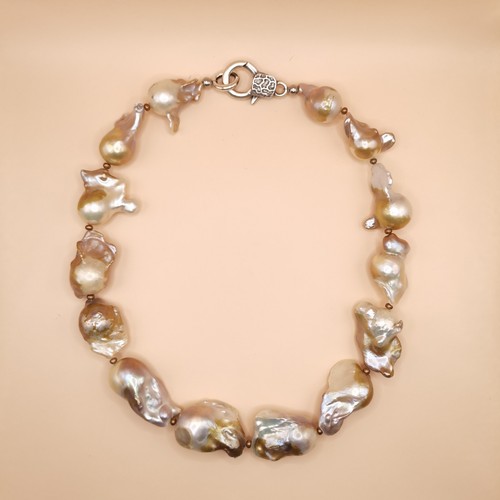 Süßwasserperlen kette - kette, xl