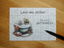 Puzzle karte gutschein - puzzle,