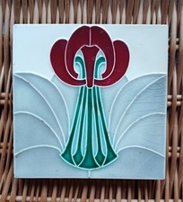 alte Fliese / Jugendstil / Art