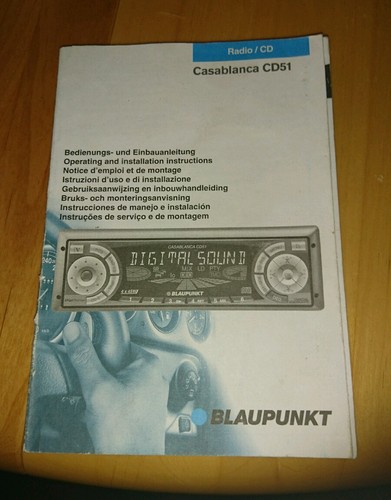 Blaupunkt bedienungsanleitung - blaupunkt,