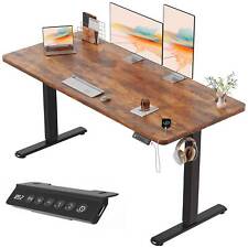 Flamaker Höhenverstellbarer Schreibtisch 120/140cm Elektrischer Schreibtisch
