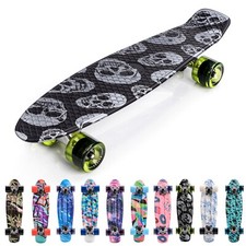 Skateboard Kinder Retro Mini Cruiser Kickboard Rollen Kinder Skate Junge Board
