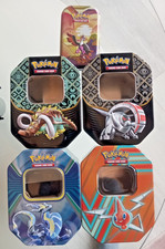 Pokémon Zubehör-5 LEERE Tin- Sammeldosen Dosen-siehe Fotos