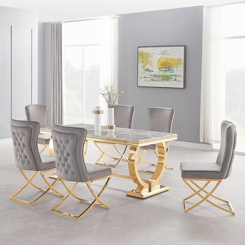 Esstisch gold edelstahl - esstisch,
