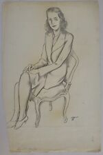 Zeichnung Bleistift Sitzende