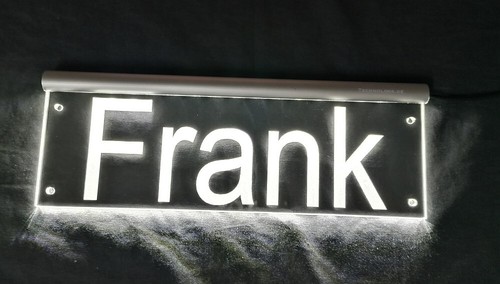Frank led namensschild oder - namensschild,