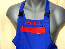  Kinder Arbeitshose Latzhose Blaumann mit Namen bestickt oder uni        K