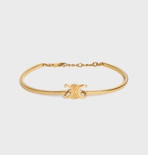 Celine Triomphe Gliederarmband aus Messing mit Gold-Finish neu in OVP