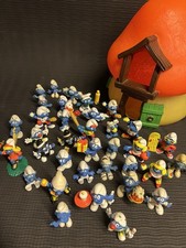 Schleich Schlümpfe Sammlung – 36 Figuren + Haus – Peyo / Bully Konvolut – TOP!