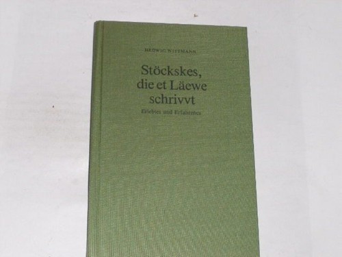 Wittmann hedwig stöckskes - hedwig:,