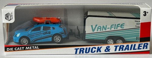 Holiday set blaues auto - auto, mit