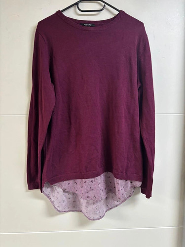 Damen pullover bordeaux - pullover,