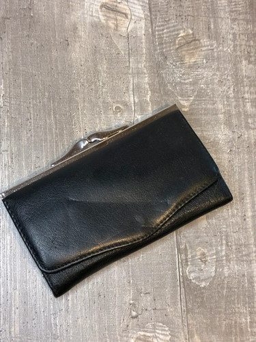 Schwarze vintage geldbörse - vintage,