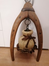 Rustikale Ochsenjochlampe 55x30cm