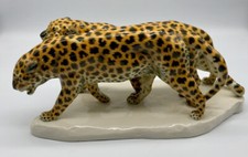 ❗️Leopardengruppe Etha Richter - Antikes Porzellan - Schwarzburger Werkstätten❗️