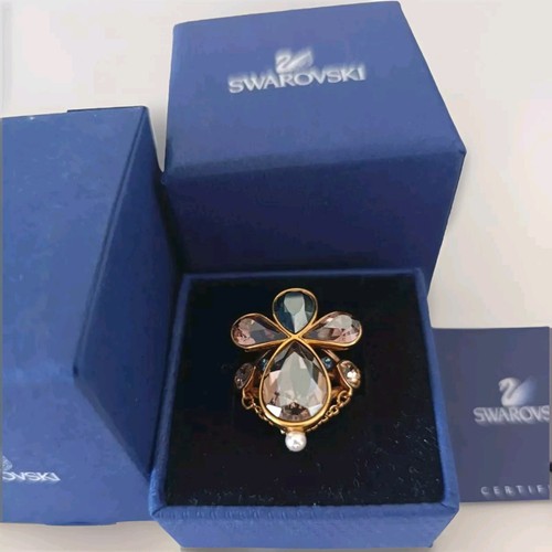 Swarovski ring rosegold - ring, lila