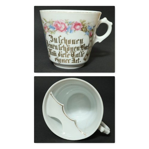 Alte spruchtasse barttasse - spruchtasse,