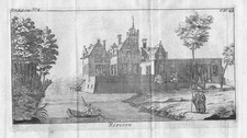 1700 - Kasteel Rivieren Voerendaal Limburg Kupferstich gravure Niederlande
