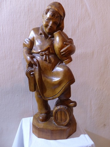 Geschnitze holzfigur - geschnitze, –