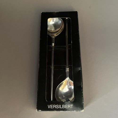 Salat besteck versilbert - besteck,