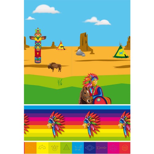 Gw36ed indianer tischdecke - gw36ed,