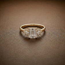 2Ct Smaragd Schliff Moissanit