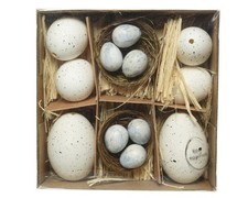 Ostereier Set Natur & Weiß -