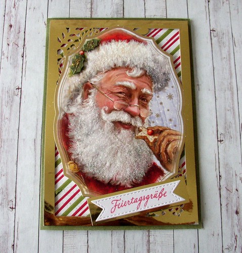 Weihnachtskarte beglimmert - 3d,