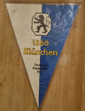 Wimpel TSV 1860 MÜNCHEN DEUTSCHER POKALMEISTER  1964 Original 15 x 21 cm Folie
