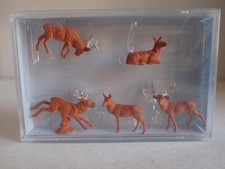 Preiser Tiere Hirsche Wildtiere  Reh 5 St 14179 H0 1:87 OVP