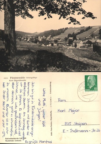 Fürstenwalde osterzgebirge - fÜrstenwalde,