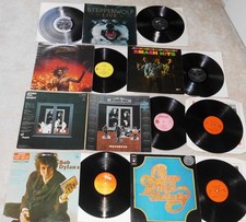 8 Rock LP's ( 2 Doppel + 4 LP ) HENDRIX-CHICAGO-JETHRO TULL-STEPPENWOLF-P. TOSH