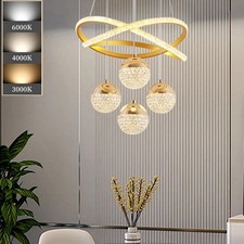 LED Kristall Wohnzimmer Decken Leuchte Kronleuchter Lüster Deckenlampe Dimmbar 