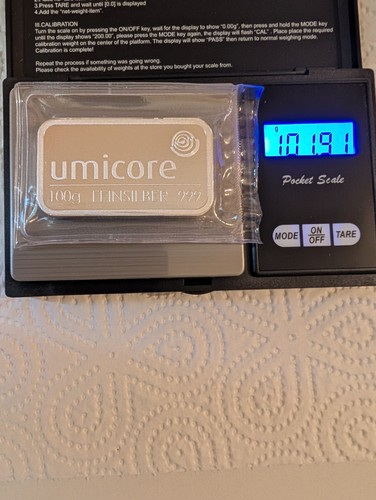 100 gramm silberbarren umicore - gramm,