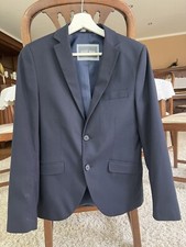 Konfirmationsanzug Anzug dunkelblau Sakko Gr. 164 / Hose 170 GOL wie neu