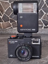 Agfa Optima 535 Sensor electronic Sucherkamera Analogkamera Kamera+Blitzgerät 