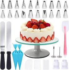 33-tlg Tortenständer Drehbar Tortenplatte Kuchen Drehteller Torten Zubehör Set