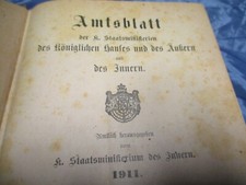 Antik Buch 1911 : Amtsblatt
