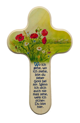 Holzkreuz ich gehe 20 - holzkreuz,