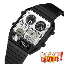 Retro Herrenuhr Sanda 3192 LED