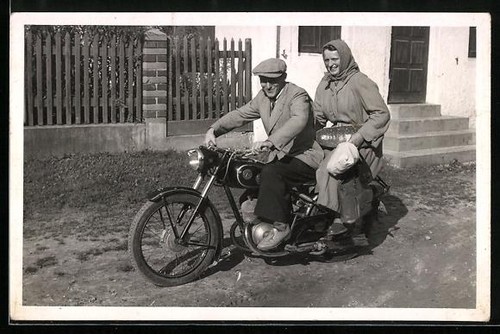 Foto motorrad dürkopp - foto-ak,