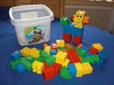 LEGO QUATRO 59 Teile mit Aufbewahrungs-Box - TOP !  BAUSTEINE BUNT gemischt